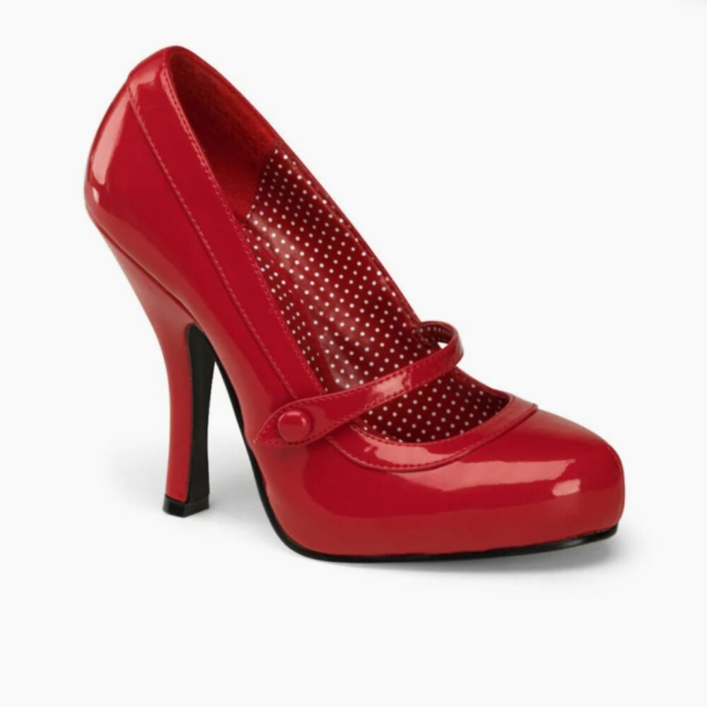 Pin up couture red cutie pie high heels